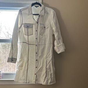 Frye Ivory Button-Up Dress